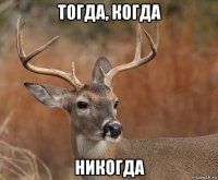 тогда, когда никогда