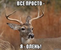 все просто - я - олень!