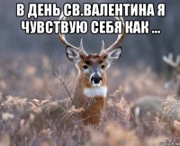 в день св.валентина я чувствую себя как ... 