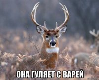  она гуляет с варей