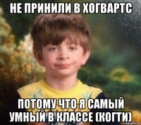 не принили в хогвартс потому что я самый умный в классе (когти)