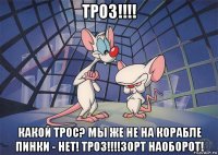 троз!!!! какой трос? мы же не на корабле пинки - нет! троз!!!!зорт наоборот!