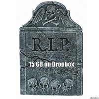 15 GB on Dropbox