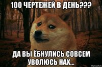 100 чертежей в день??? да вы ёбнулись совсем уволюсь нах...