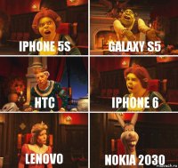 IPhone 5s Galaxy S5 Htc iPhone 6 Lenovo Nokia 2030