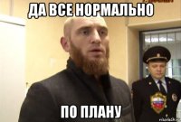 да все нормально по плану