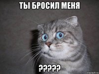 ты бросил меня ?????