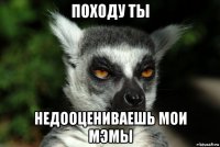 походу ты недооцениваешь мои мэмы