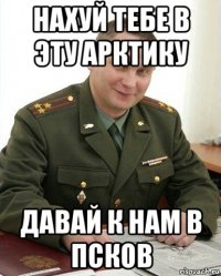 нахуй тебе в эту арктику давай к нам в псков