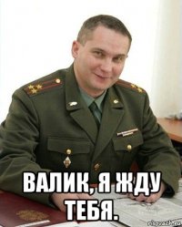  валик, я жду тебя.