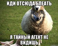 иди отсюда блеать я тайный агент не видишь