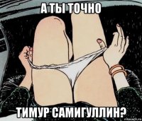 а ты точно тимур самигуллин?