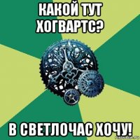 какой тут хогвартс? в светлочас хочу!