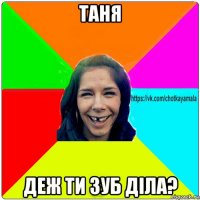 таня деж ти зуб діла?