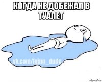 когда не добежал в туалет 