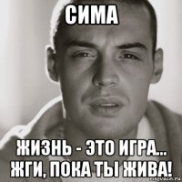 сима жизнь - это игра... жги, пока ты жива!