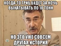 когда-то гриб будет за ночь выкатывать по 10 тонн но это уже совсем другая история