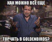 как можно все еще торчать в goldenbirds?