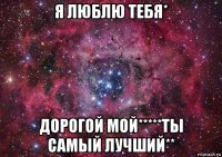 я люблю тебя* дорогой мой*****ты самый лучший**