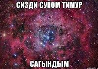 сизди суйом тимур сагындым