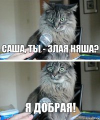 Саша, ты - злая няша? Я добрая!