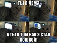 ты о чём? а ты о том как я стал кошкой!