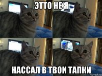 этто не я нассал в твои тапки