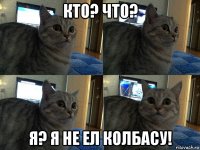 кто? что? я? я не ел колбасу!