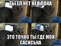 ты ел нет нея пока это точно ты где моя сасиська