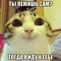 ты лежишь сам? тогда я иду к тебе