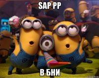 sap pp в бни