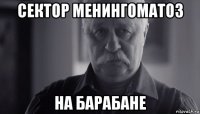 сектор менингоматоз на барабане