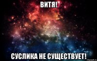 витя! суслика не существует!