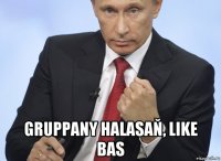  gruppany halasaň, like bas