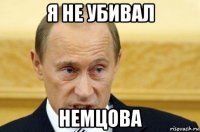 я не убивал немцова