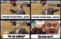 Направо посмотришь - джин Налево посмотришь - виски Чо за хуйня? Вотки нет!