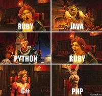 Ruby Java Python Ruby C# php