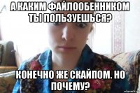 а каким файлообенником ты пользуешься? конечно же скайпом. но почему?