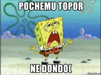 pochemu topor ne dondo(