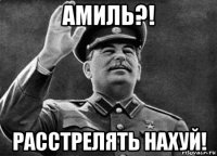 амиль?! расстрелять нахуй!