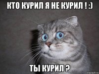 кто курил я не курил ! :) ты курил ?