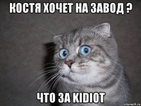 костя хочет на завод ? что за kidiot