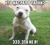 кто насрал в тапки? эээ..это не я!