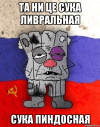 та ни це сука ливральная сука пиндосная