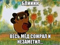 блииин весь мёд сожрал и незаметил...