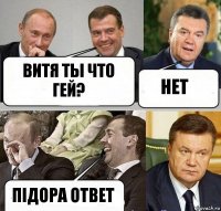 Витя ты что гей? нет Підора ответ