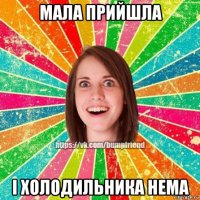 мала прийшла і холодильника нема