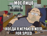 моё лицо когда я играю в need for speed