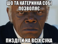 шо та катеринка собі позволяє пиздіти на всіх сука