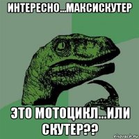 интересно...максискутер это мотоцикл...или скутер??